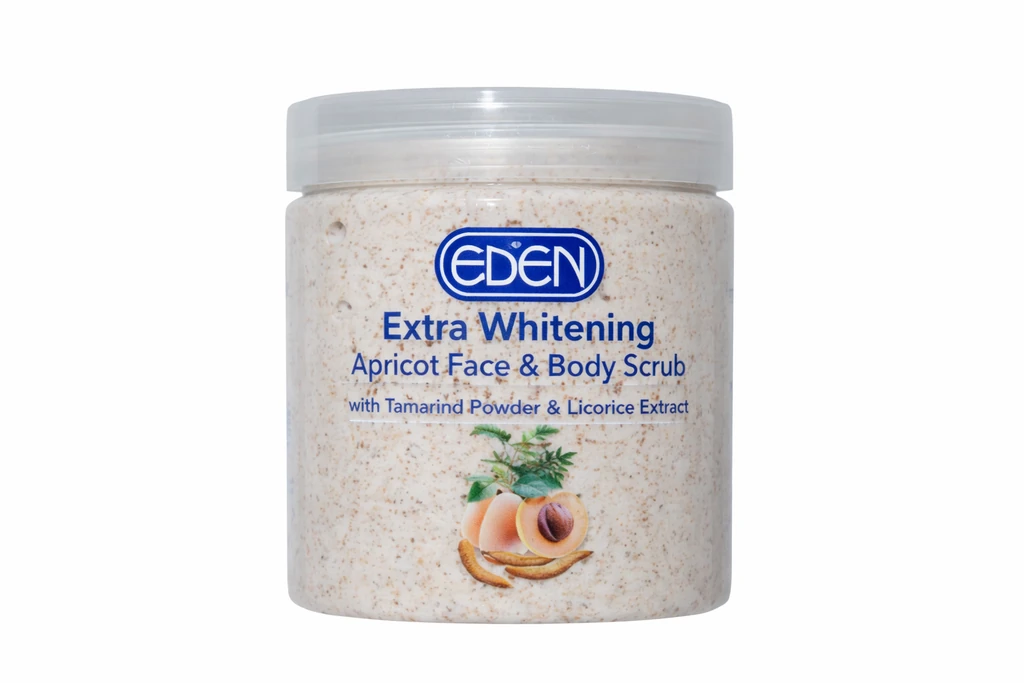 Eden Extra Whitening Apricot Face & Body Scrub 500 g